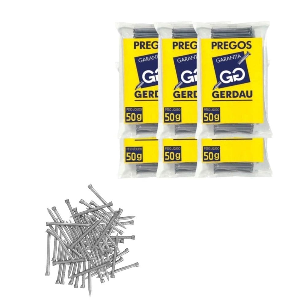Prego Polido Sem Cabeça 10X10 1,5Mm X 23Mm 300G Gerdau