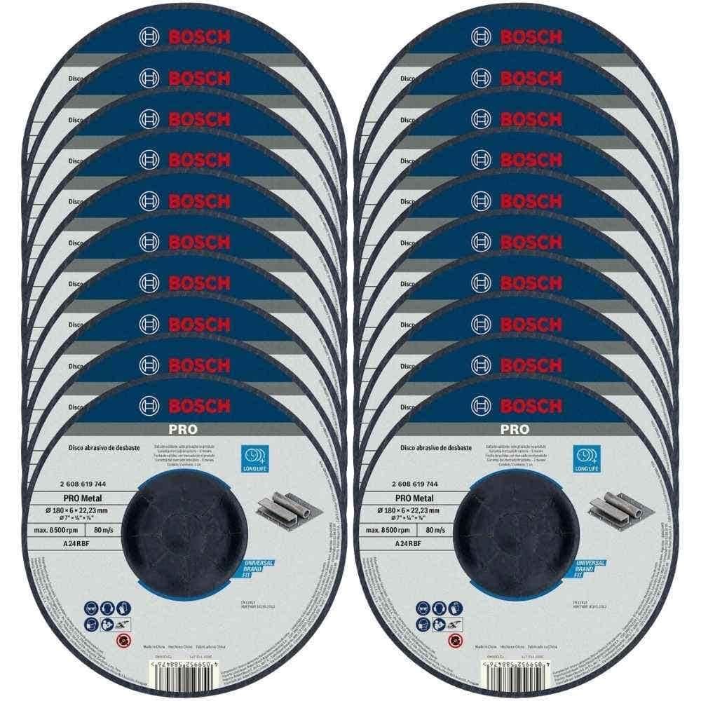 Disco de Desbaste 7POL 180mm Standard 20 Unidades BOSCH