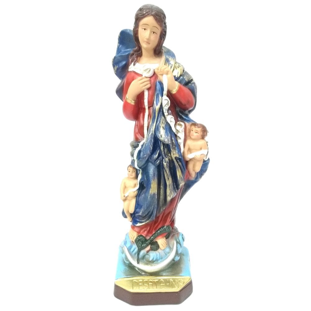 Imagem De Nossa Senhora Desatadora dos Nós Gesso 30 Cm