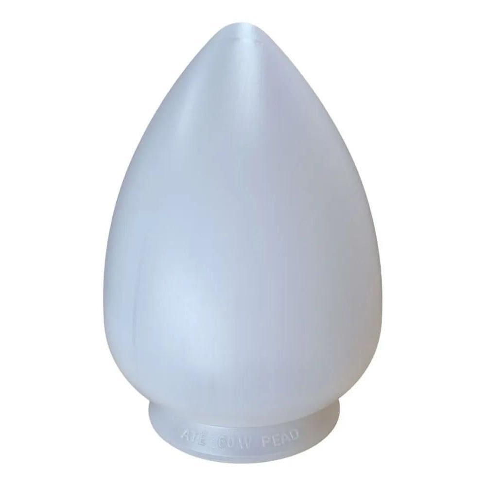 2X Globo Pera Para Lustre Ou Ventilador Teto Com Boca 10 Cm