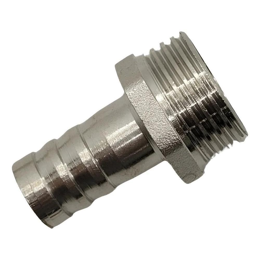 2X 2 Adaptador Em Latão Espigão Rosca Macho 3/4 X Mangueira