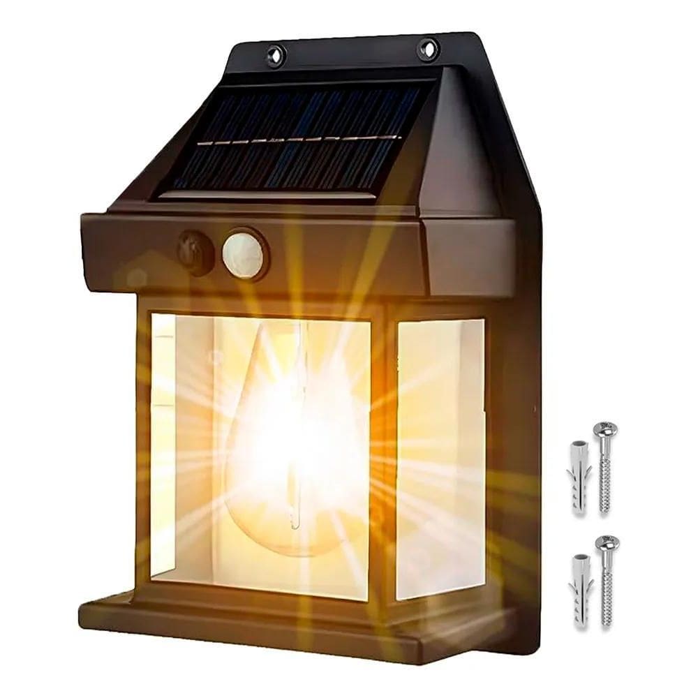 2X Luminaria Solar Com Sensor De Presença Automático Luz Led