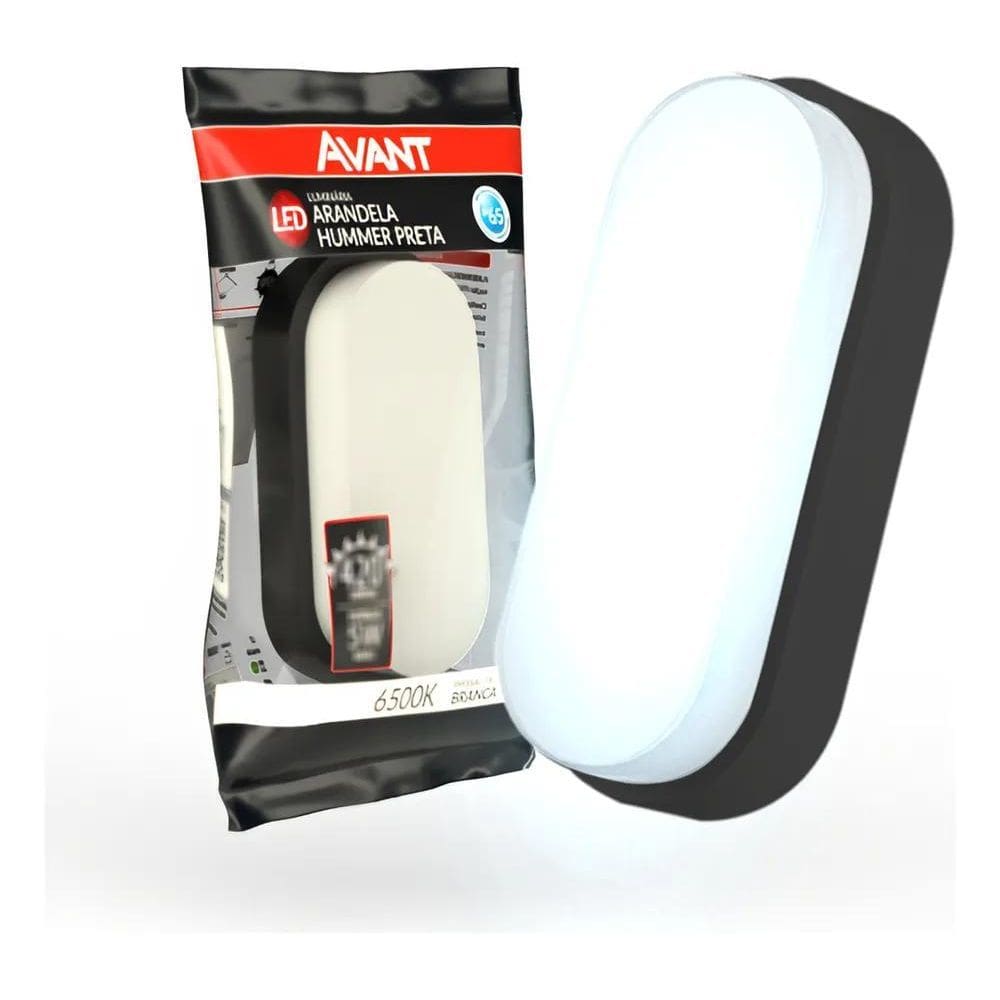 2X Luminaria Tartaruga Led Sobrepor Branca 5W 6500K Ip65 Biv
