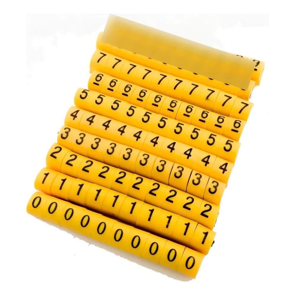 Identificador Marcador Fios Cabos Anilhas 1000Pcs - Jng 0A9