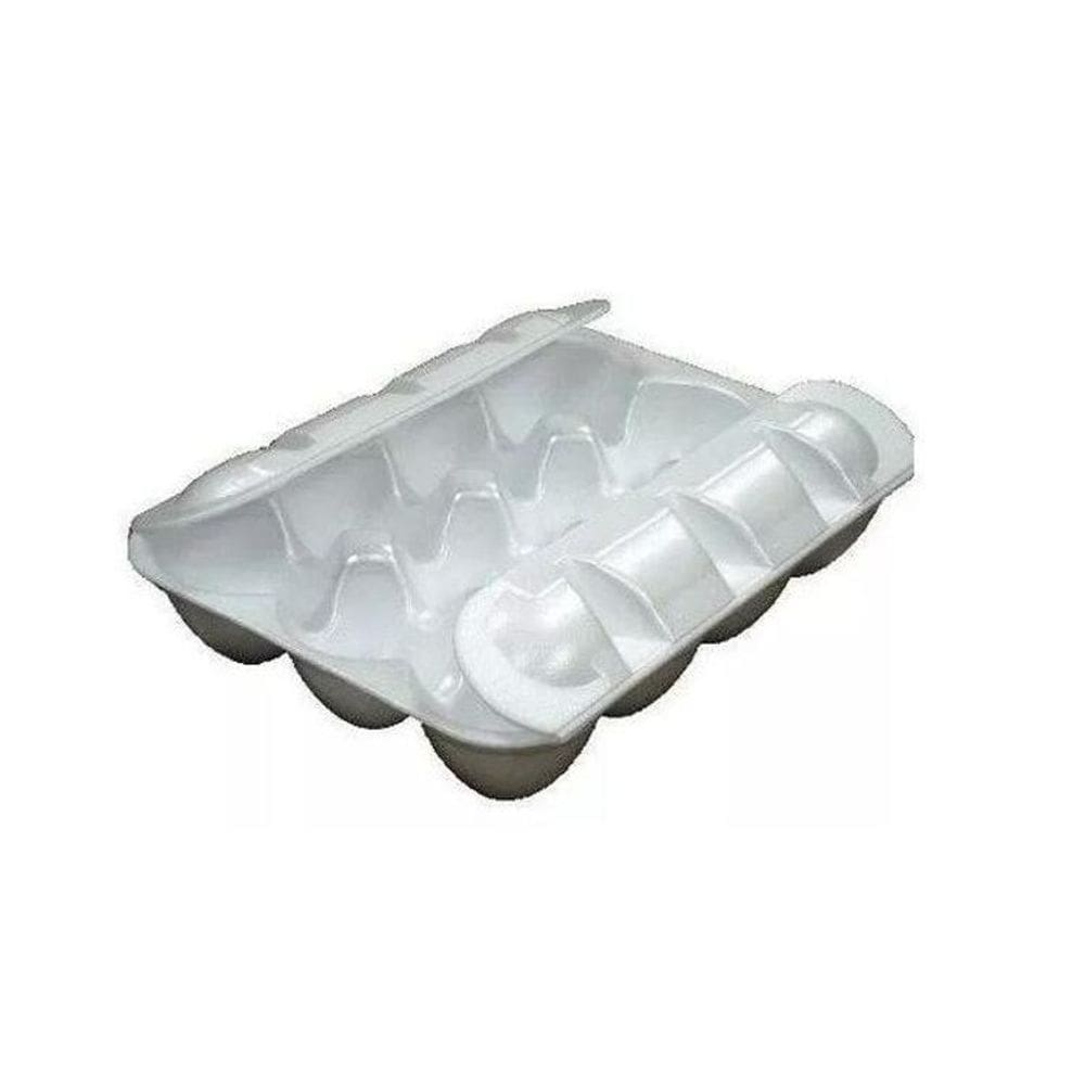 Bandeja de Isopor para 12 Ovos Laranja 24x20cm 200 Unidades