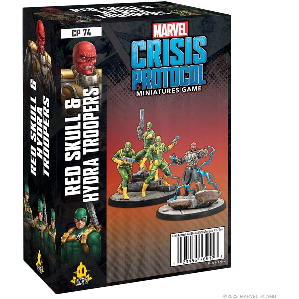 Jogo de super-heróis de mesa Marvel Crisis Protocol Red Skull