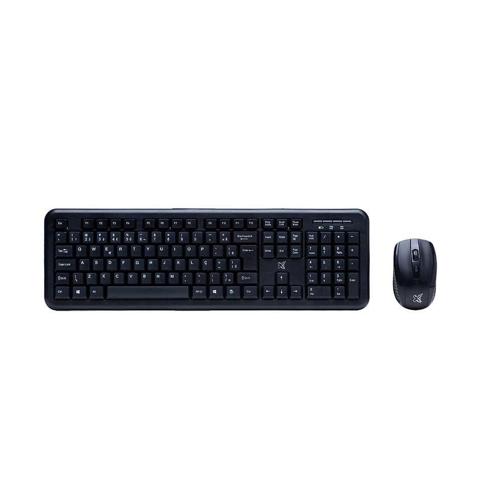 Mouse e Teclado Maxprint Exagon | Sem Fio, USB 2.4G, Preto