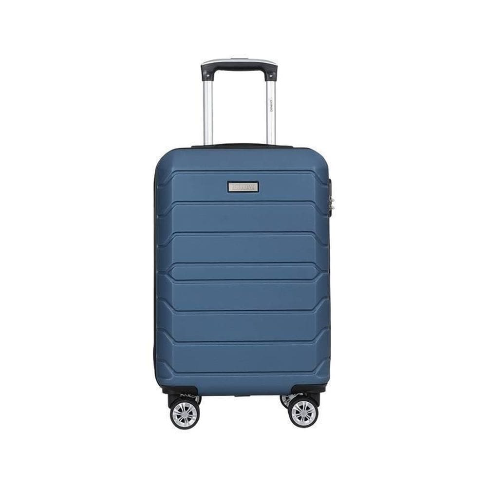 Mala De Viagem Bordo Pequena Rígida Viena Jeans Isiway Lisa