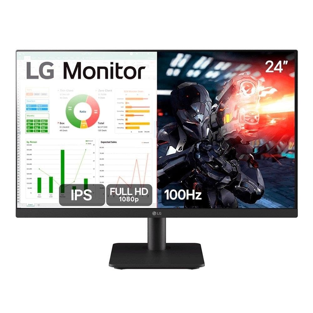Monitor FULL HD 24” LG Gamer 24MS500-B | LED, IPS, HDMI, 100Hz