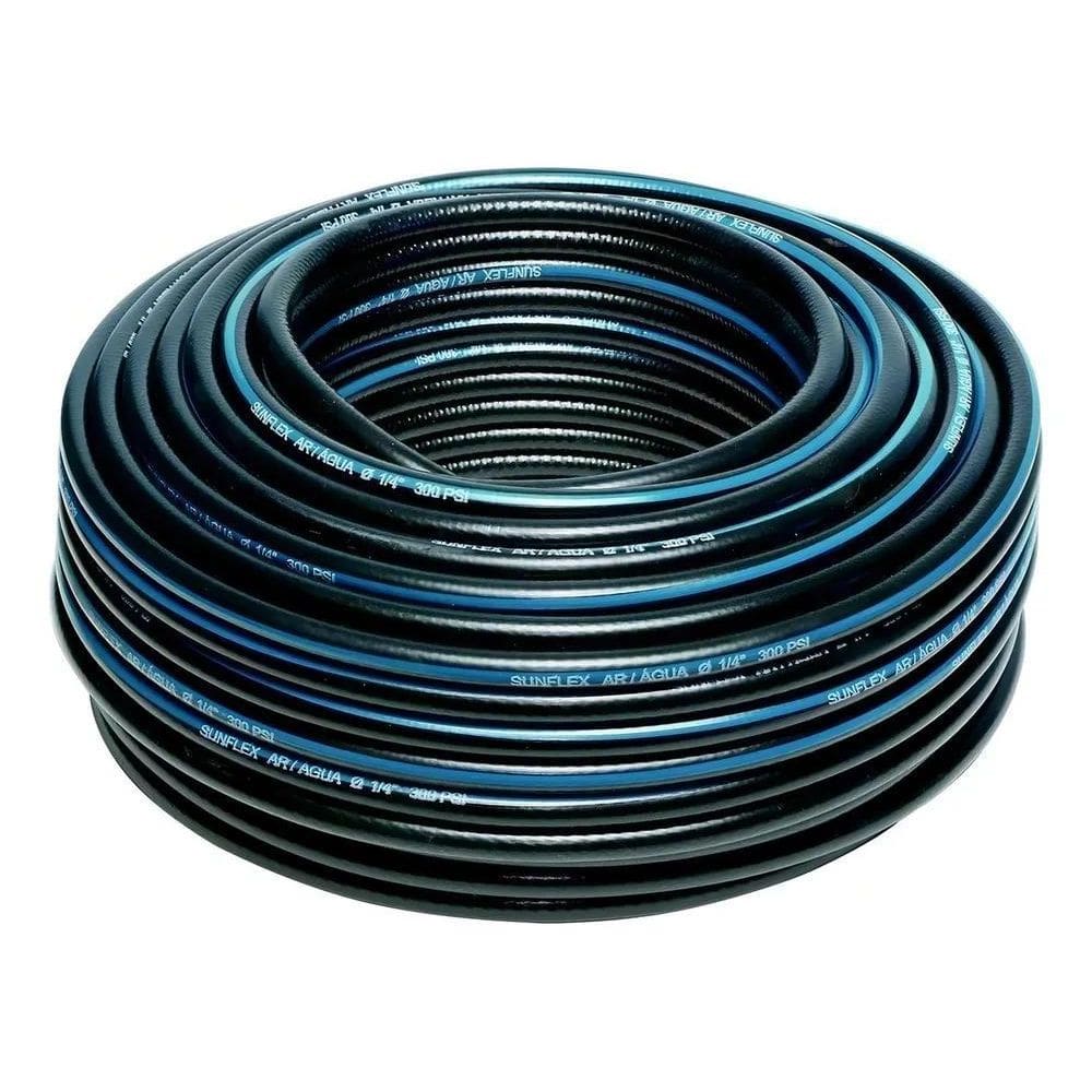 15 Metros Mangueira De Borracha Para Compressor 1/4 300 Psi