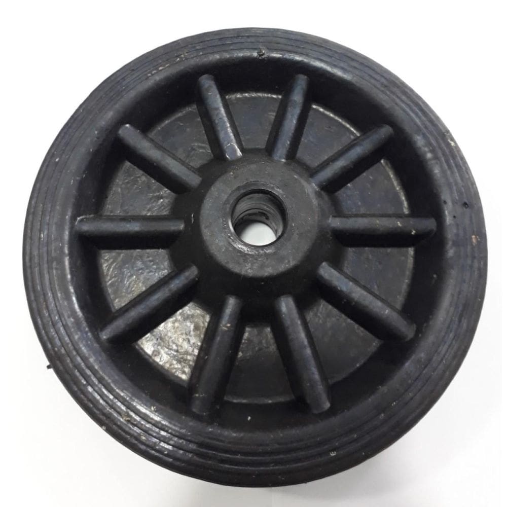 Roda Borracha Maciça Para Carrinhos R 92 Br Mf Até 150 Kgs