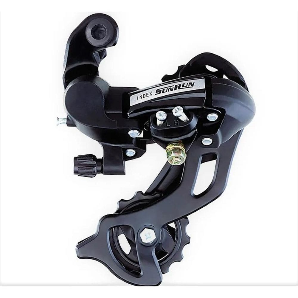 2X Cambio Traseiro 7/8V Index Sunrun Preto Cage Médio Até 43