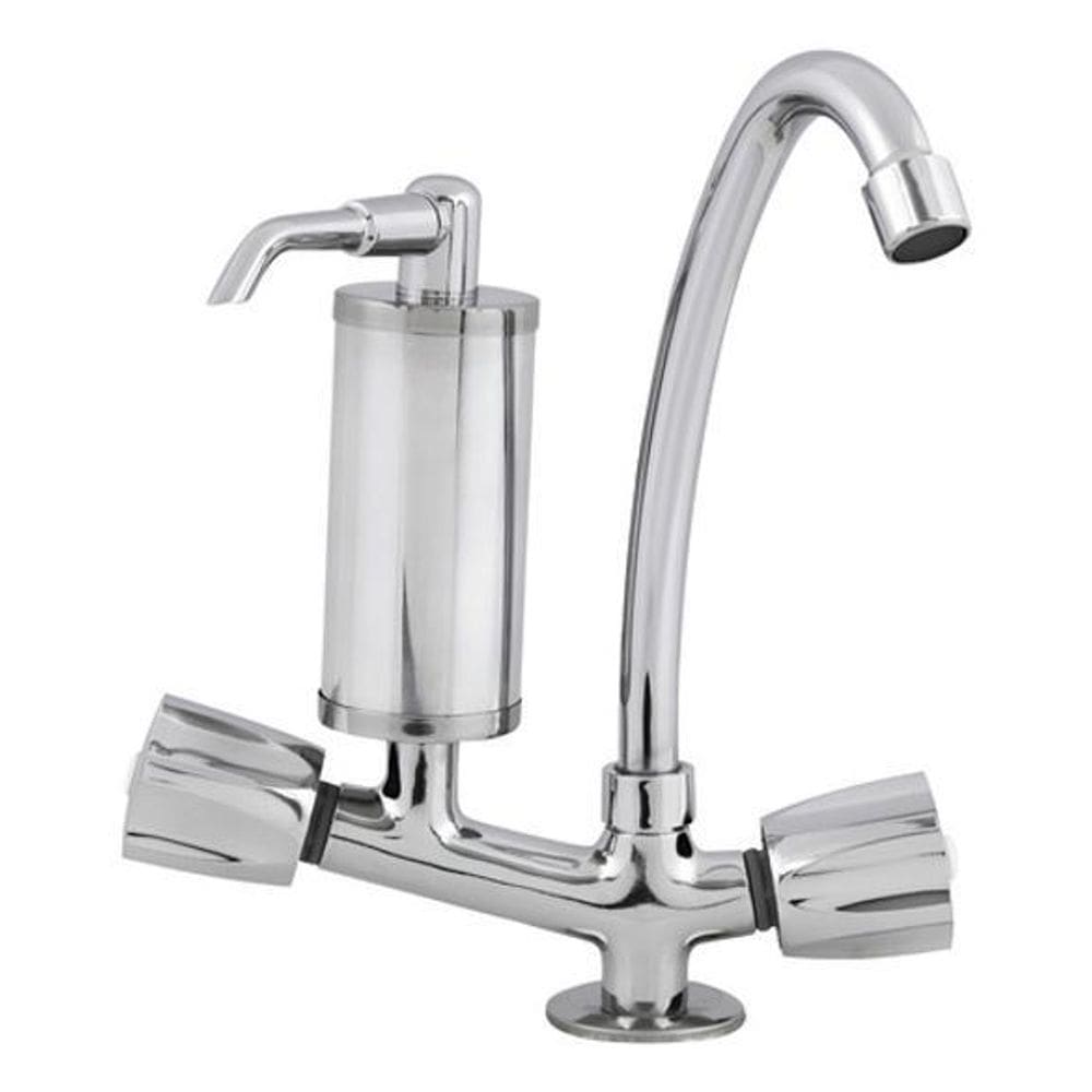 Torneira Pia Cozinha Bica Alta Com Filtro Cromada Equation