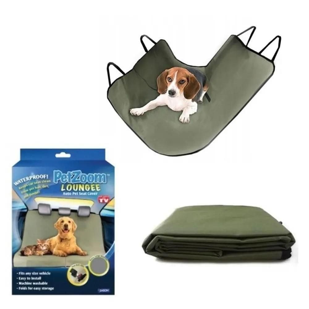 Capa Banco Protetora Dobrável Pet Cachorro Gato Forro Carro Proteção Transporte Verde