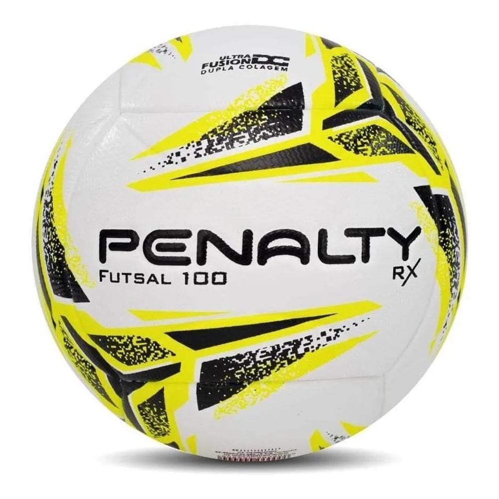 2X Bola De Futsal Penalty Rx 100 Xxiii Amarela Branca E Pret