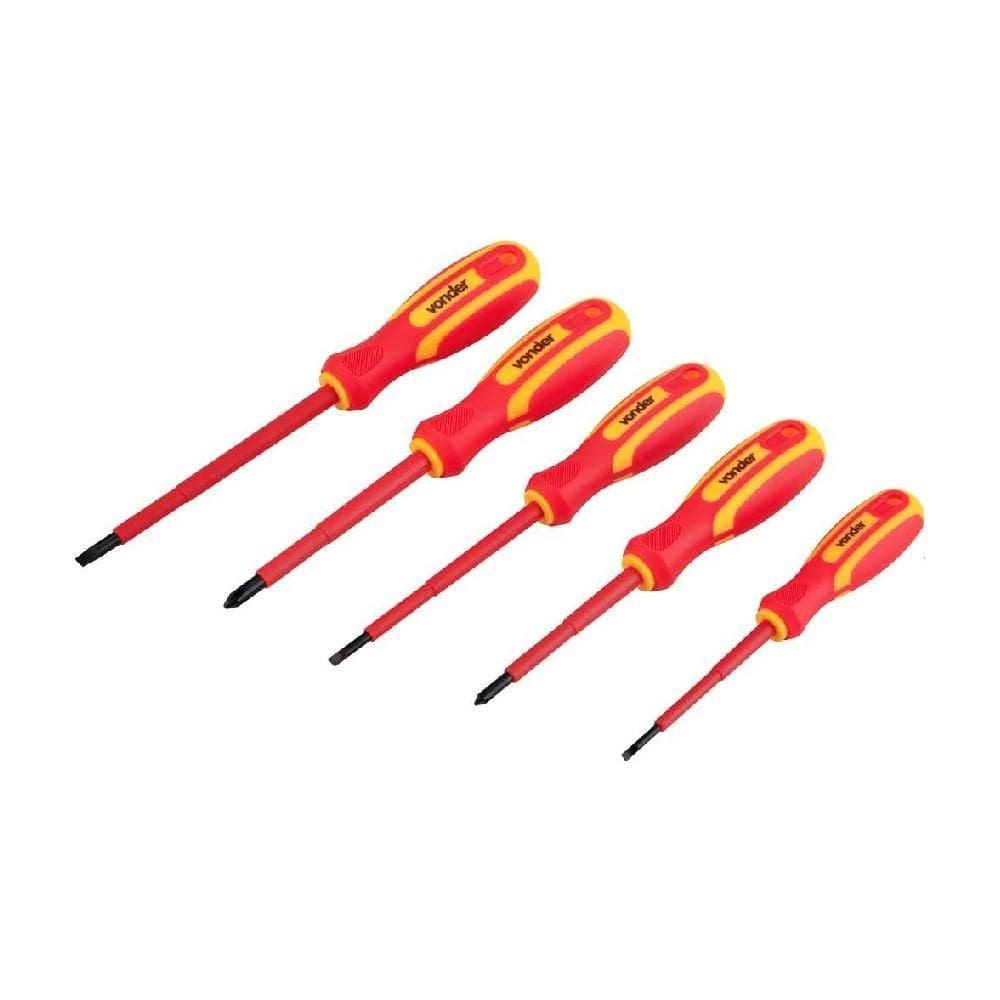 Jogo De Chaves De Fenda/Phillips Com 5 Peças Iec60900 Vonder