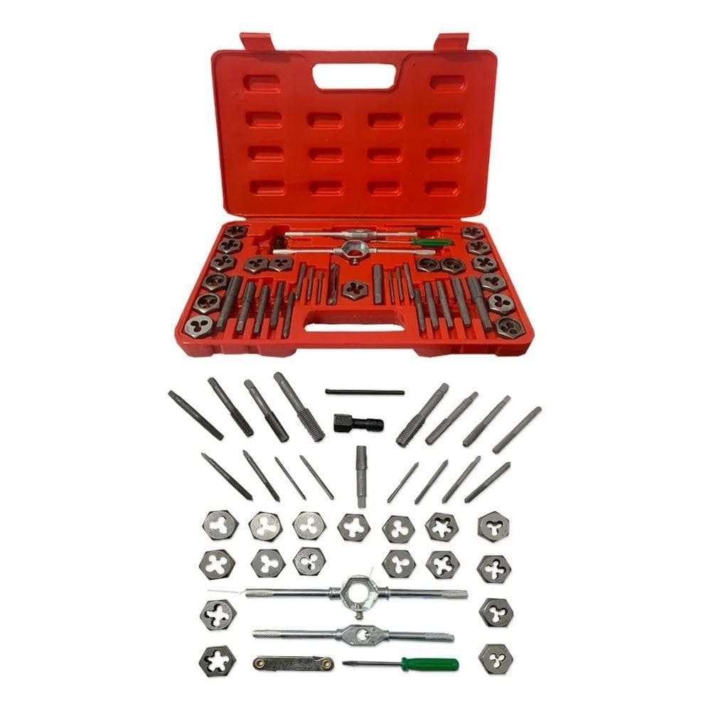 2X Jogo Macho E Tarracha Maleta 40 Peças Lee Tools