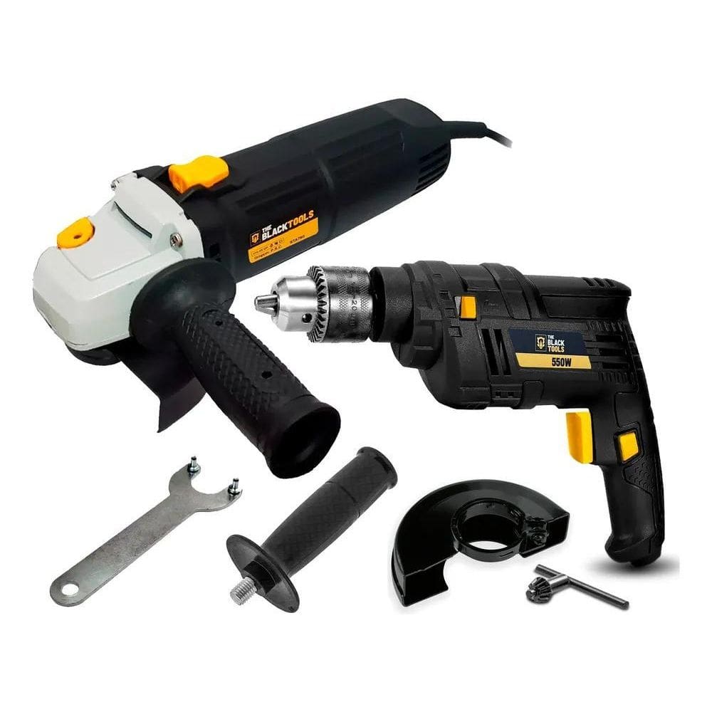 Esmerilhadeira Angular 780W + Furadeira De Impacto 550W 220V