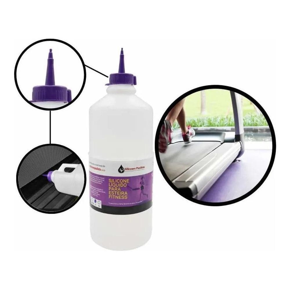 2X Silicone Para Esteira Lubrificante Óleo Profissional 1 Li