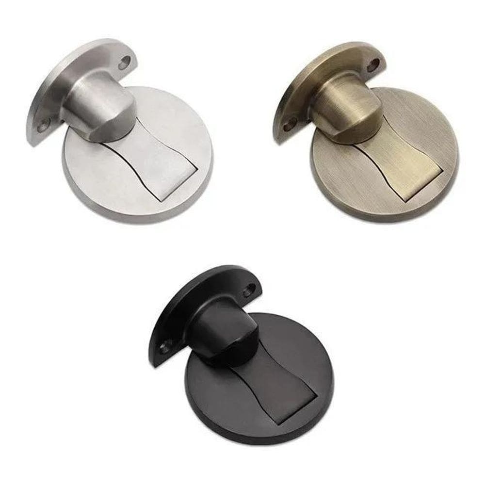2X Batente Porta Magnético Imã Neodímio Protege Parede Amort