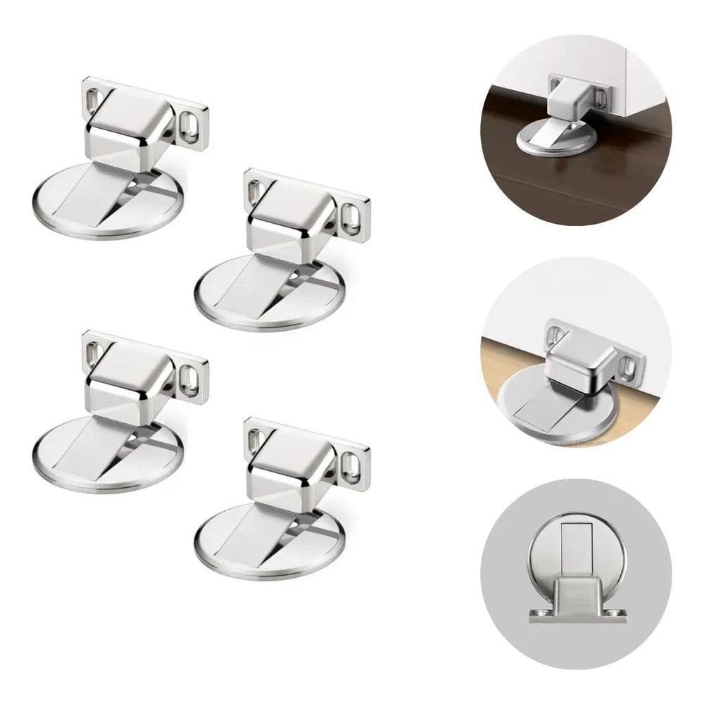 2X Kit 4 Prendedor Fixador Trava Porta Magnético Batedor