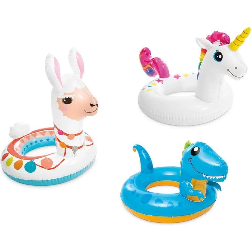 2X Boia Redonda Bebê Inflável Bichinho Piscina Praia Verão K