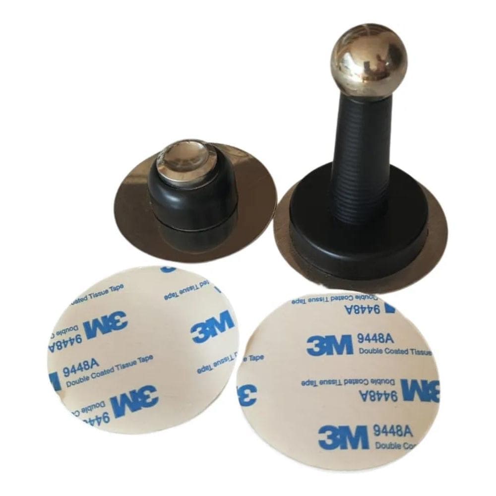 2X Prendedor Fixador Trava Portas Magnético Fixação Adesivo