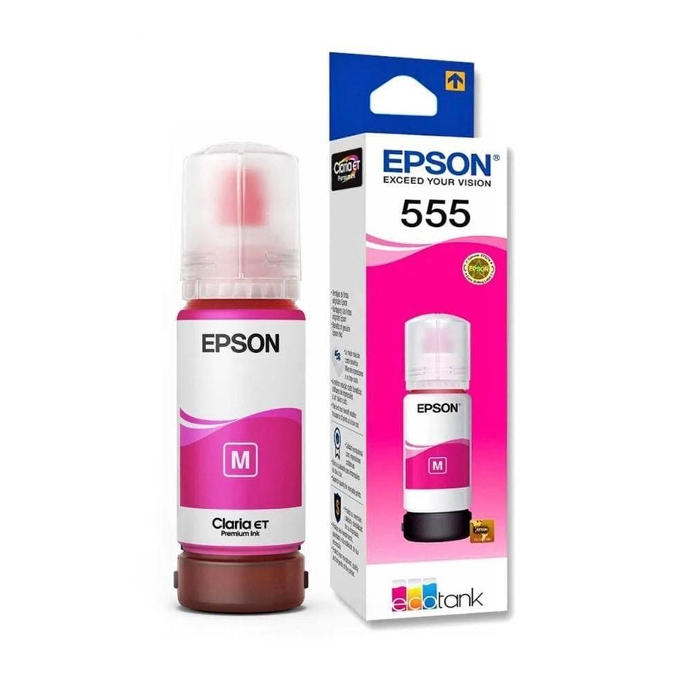 Refil Epson 555 Magenta T555 L8180 T555320 autêntico 70ml