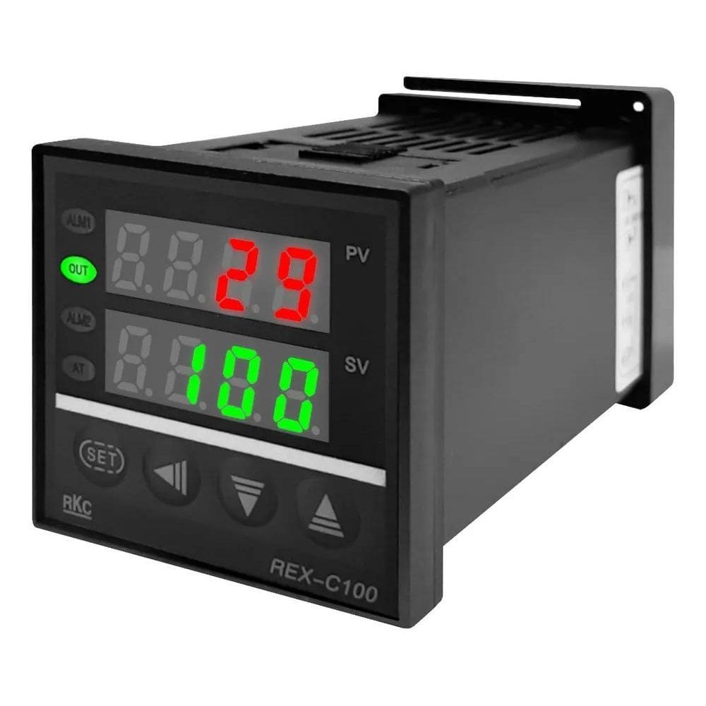 2X Controlador De Temperatura Pid Rex-C100 Saída Rele