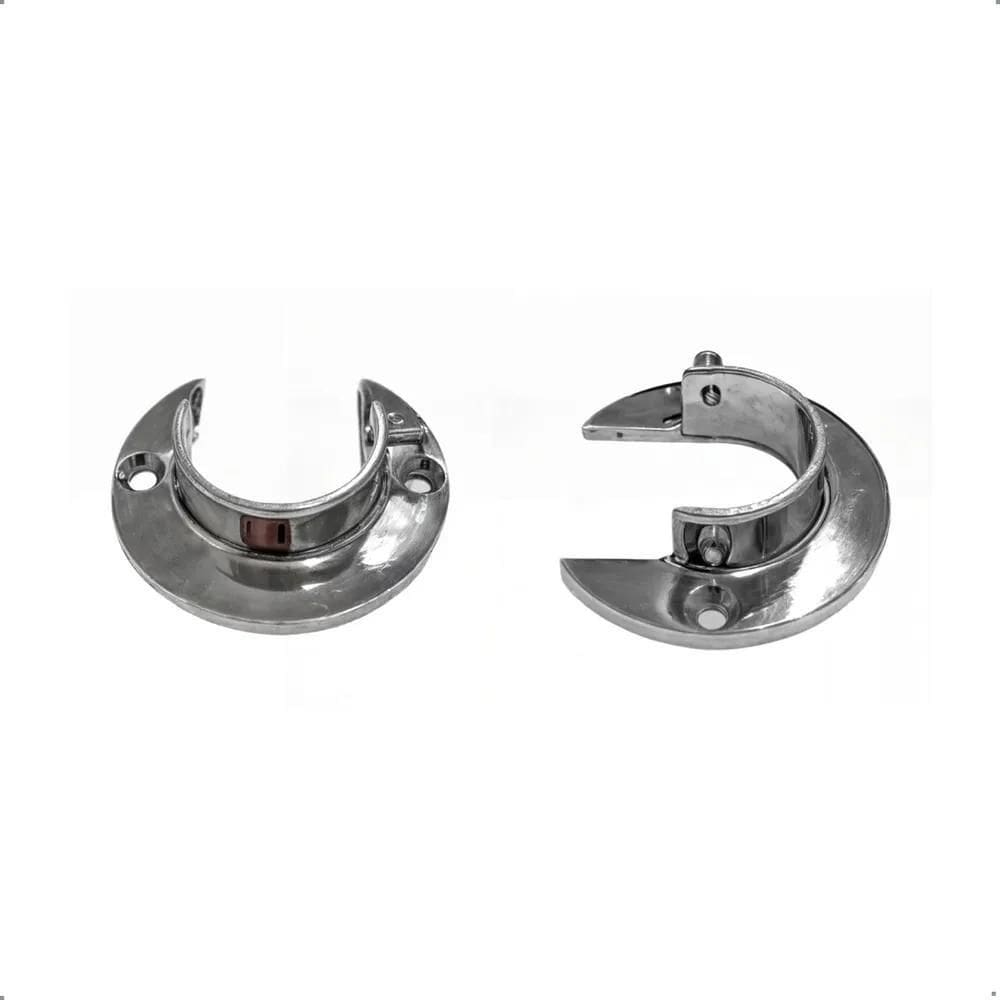 2X Kit 2 Suportes Flange Para Varão 28Mm