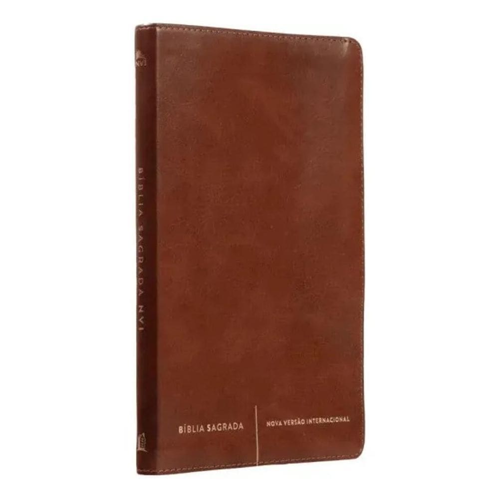 2X Bíblia Sagrada Slim Nvi - Capa Luxo Marrom, De Thomas Nel