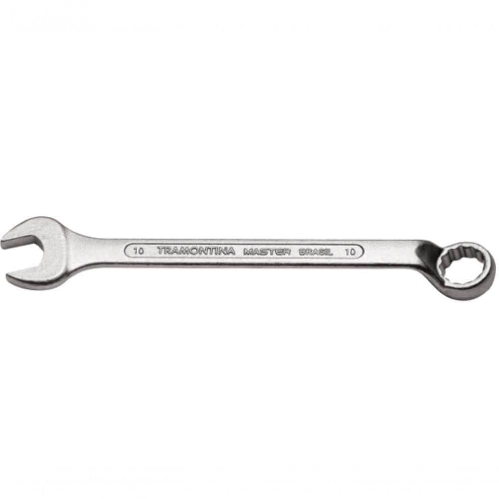 Chave Combinada Tramontina Master 10mm Com Pescoço Com Corpo Forjado Em Aço Especial Cromado