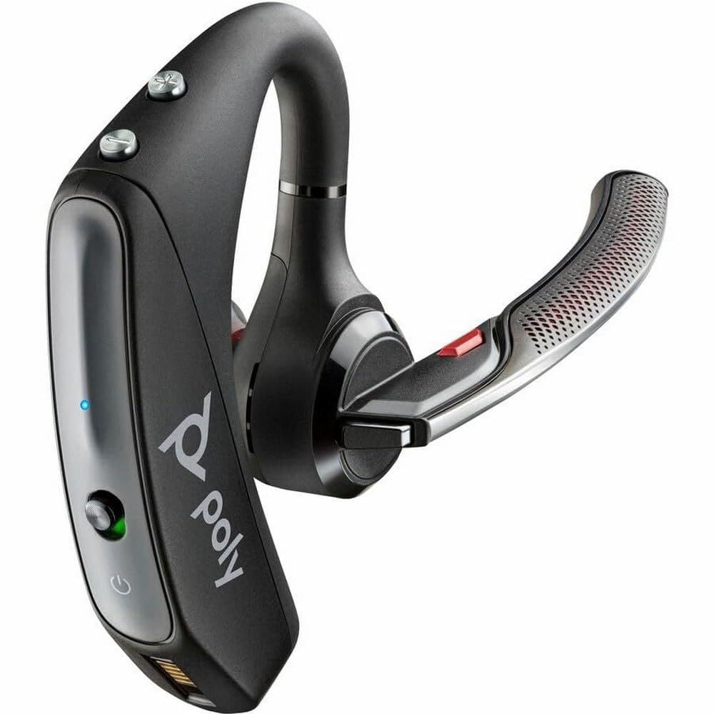 Fone de ouvido Bluetooth Poly Voyager 5200 UC USB-A com adaptador BT700