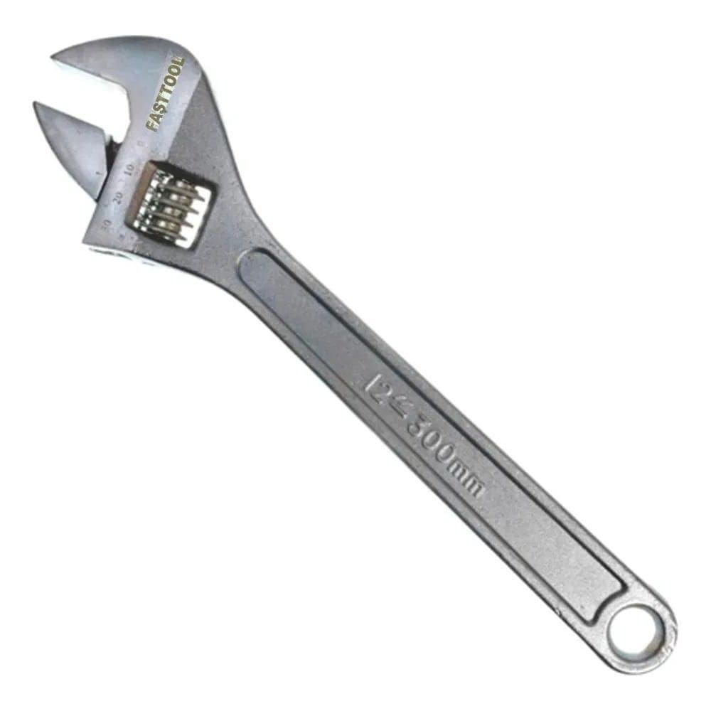 Chave Inglesa Ajustável 12 Pol 300 Mm Aço Cromo Vanádio
