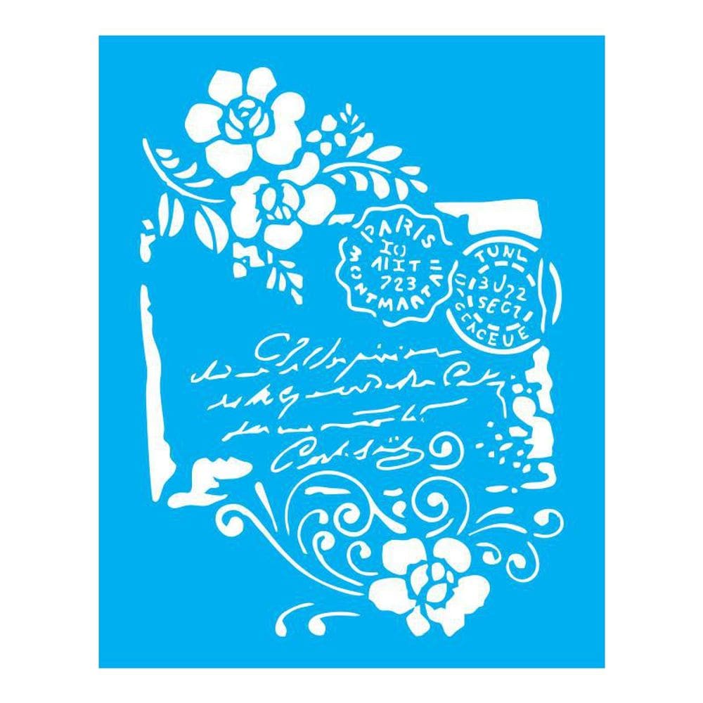 Stencil Tamako Manuscrito - 20X25Cm - Ref B103