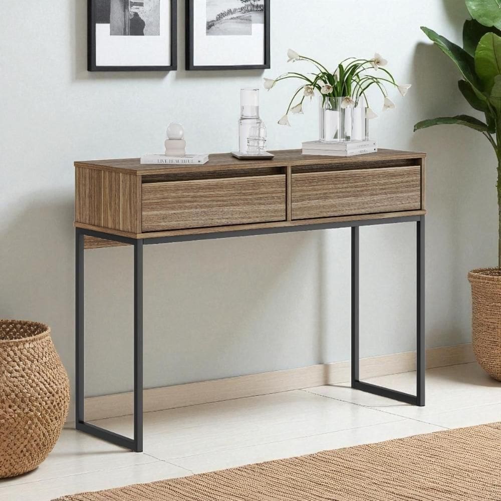 Aparador Buffet Rio 2 Gavetas Para Sala 90 Cm Affara