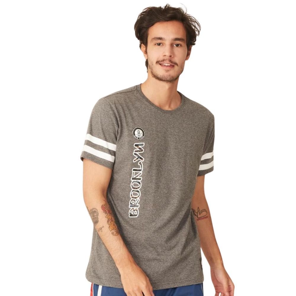 Camiseta NBA Brooklyn Especial Nets Grafite autêntico