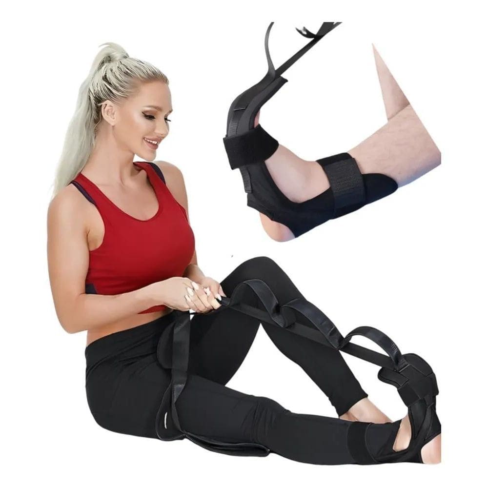 2X Fita Alongamento Para Pernas Pés Pilates Yoga E Fisiotera