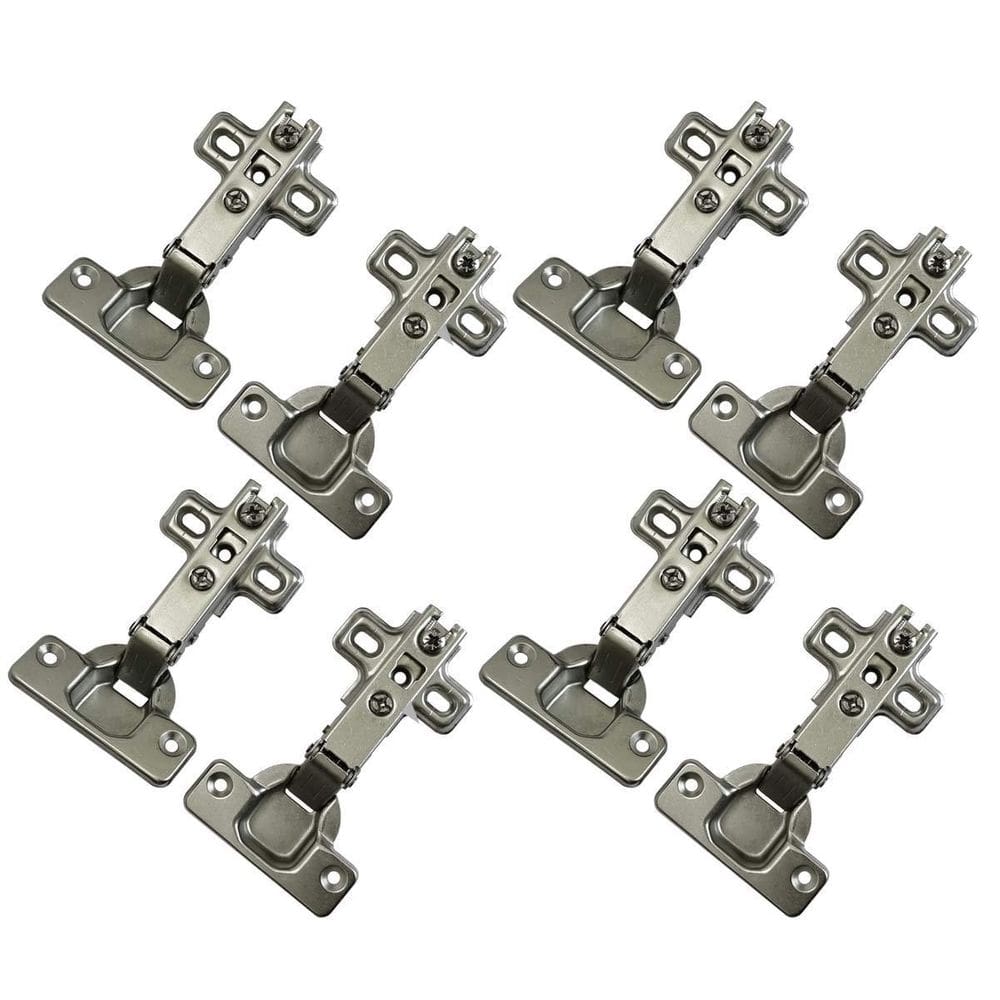 Kit 8 Dobradiça Reta 35Mm Para Moveis Armário Caneco 4 Pares