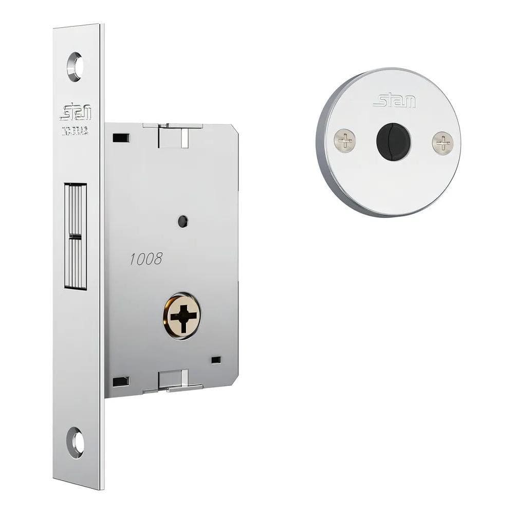 2X Fechadura Stam 1008 Simples Trava Tetra Porta De Correr I