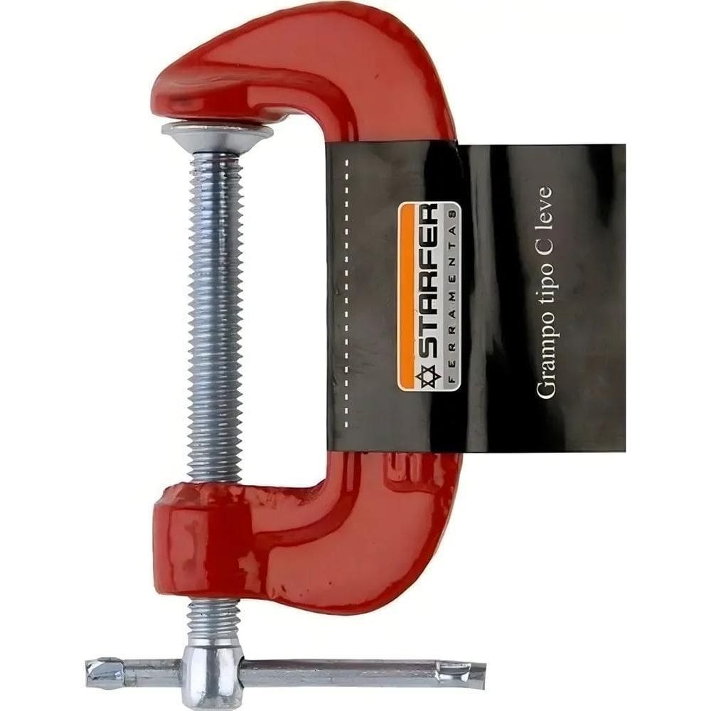 Grampo Marceneiro Leve Tipo C 3 Polegadas Multiuso Starfer