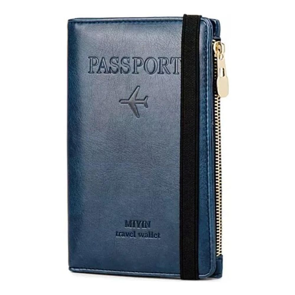 Carteira Para Passaporte Elegante Feminino E Masculino Cor A