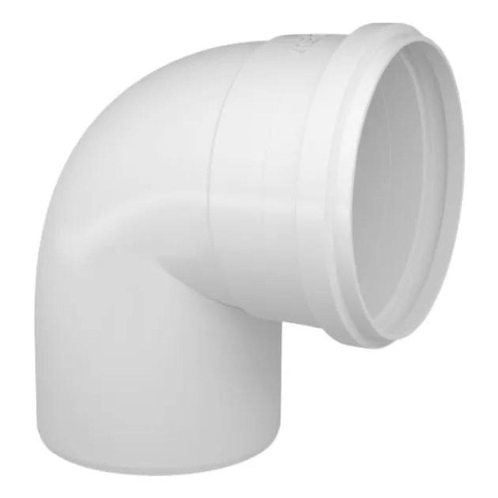 2X Joelho Cotovelo Esgoto 90 Branco 100Mm 4 Polegadas Fortl