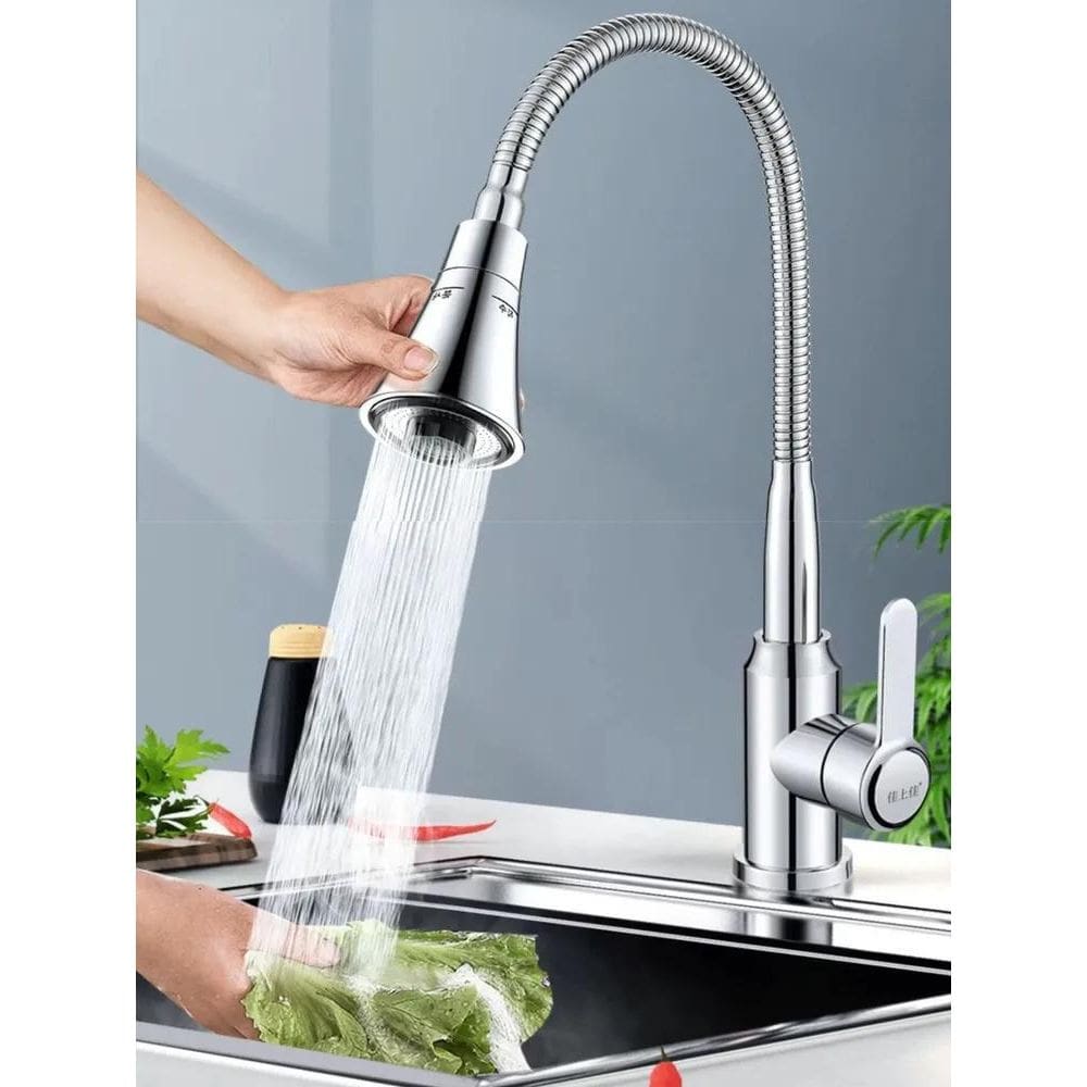 2X Torneira De Cozinha Gourmet Flexível Turbo Bancada/Cuba D