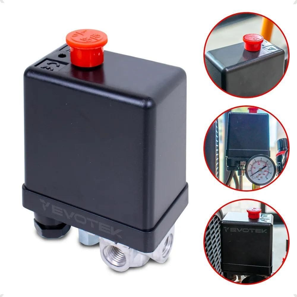 2X Pressostato Automático Compressor Ar Marcas Completo