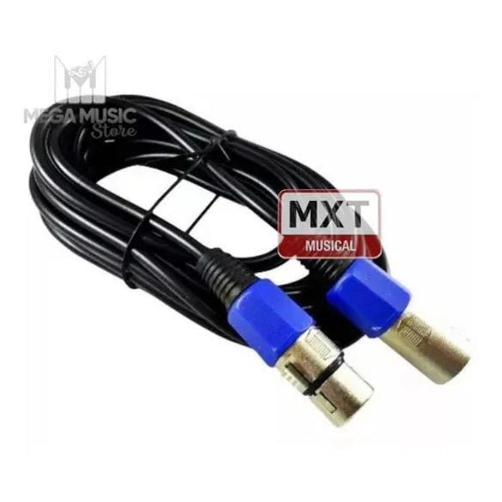 2X Cabo Microfone Dmx Xlr Balanceado Xlr Canon M X F 10 Metr