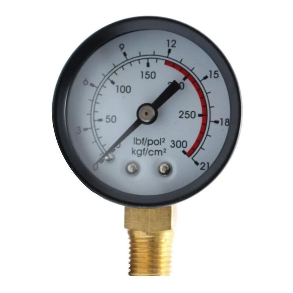 2X Manômetro Vertical Douat Rosca 1/4 Npt 300 Libras 17 Bar