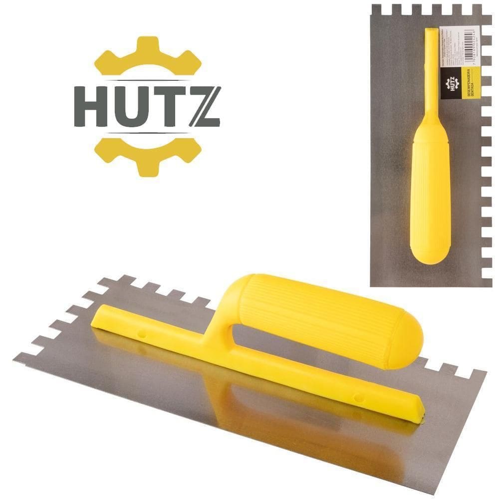 Desempenadeira Aco Dentada Cabo De Plastico Hutz 28X12,5X7Cm