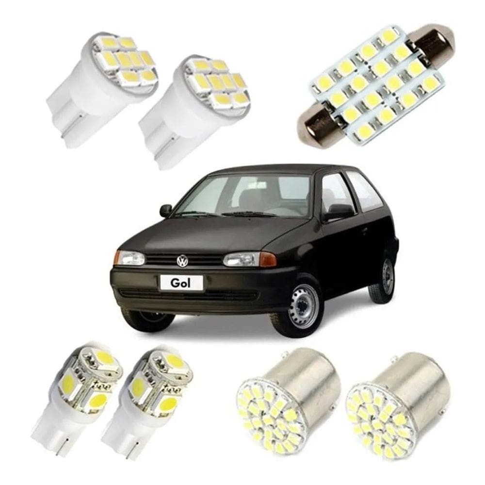 2X Kit Lampadas Led Gol Bola G2 Luz Pingo Teto Placa Ré Torp