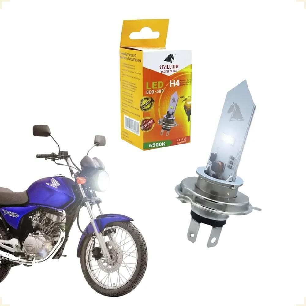Lampada H4 Led Stallion Eco 6500K Honda Cg 150 Titan Es 2008